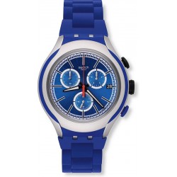 Swatch Herrenuhr Irony Xlite Blue Attack Chronograph YYS4017AG