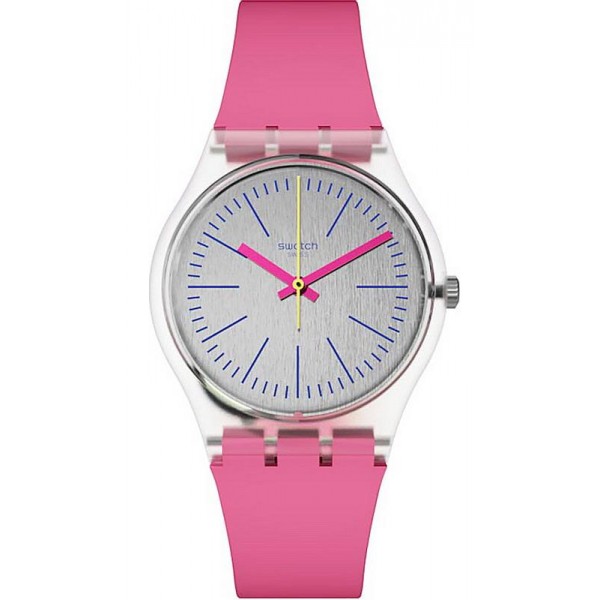 Buy Swatch Ladies Watch Gent Fluo Pinky GE256