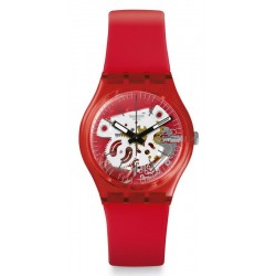 Swatch Unisex Watch Gent Rosso Bianco GR178