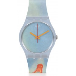 Comprare Orologio Swatch Centre Pompidou Eiffel Tower, by Robert Delaunay GZ357