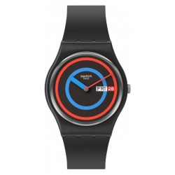 Swatch Unisex Watch Gent Circling Black SO28B706
