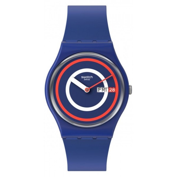 Buy Swatch Unisex Watch Gent Swatch Blue To Basics SO28N703