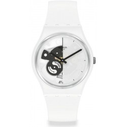 Swatch Unisex Watch Gent Live Time White SO31W101