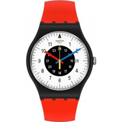Swatch Unisex Watch New Gent Rouge & Noir SO32B401-STD