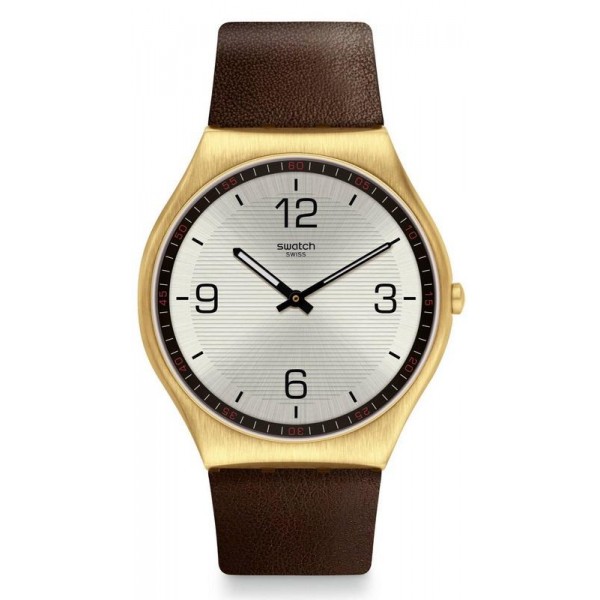 Buy Swatch Mens Watch Skin Irony Skin Suit Coffee SS07G100