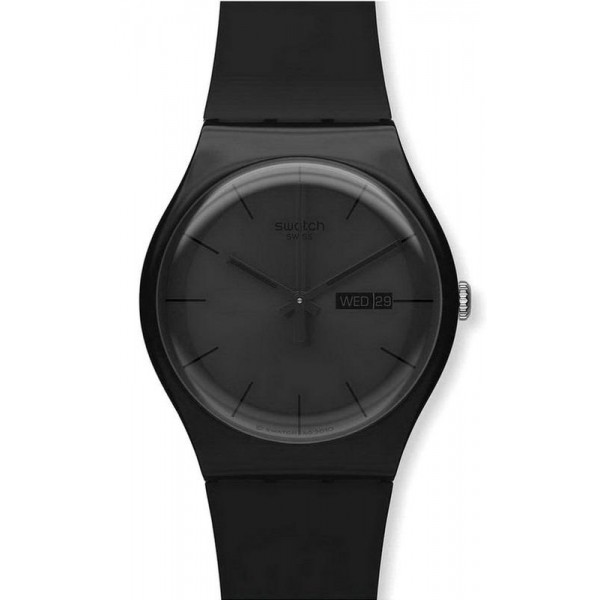 Kaufen Sie Swatch Unisexuhr New Gent Black Rebel SUOB702