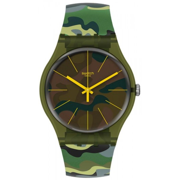 Swatch Unisex Watch New Gent Camouforest SUOG114 Buy Swatch Unisex Watch New Gent Camouforest SUOG114