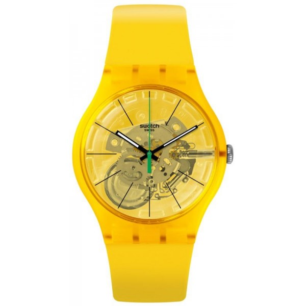 Swatch Unisex Watch New Gent Bio Lemon SUOJ108 Buy Swatch Unisex Watch New Gent Bio Lemon SUOJ108