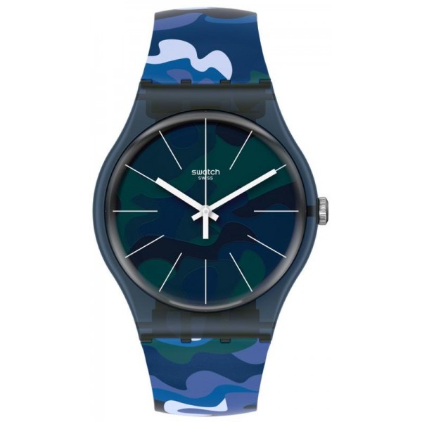 Swatch Unisex Watch New Gent Camouclouds SUON140 Buy Swatch Unisex Watch New Gent Camouclouds SUON140