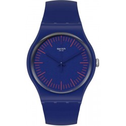 Swatch Unisex Watch New Gent Bluenred SUON146