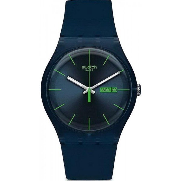 Buy Swatch Unisex Watch New Gent Blue Rebel SUON700