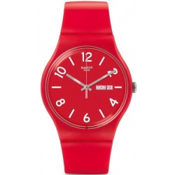 Orologio Swatch Unisex New Gent Backup Red SUOR705