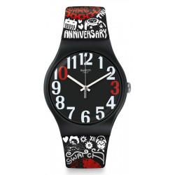 Swatch Club Unisex Watch New Gent 30 And Ticking SUOZ322
