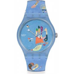 Comprare Orologio Swatch Centre Pompidou Blue Sky, by Vassily Kandinsky SUOZ342