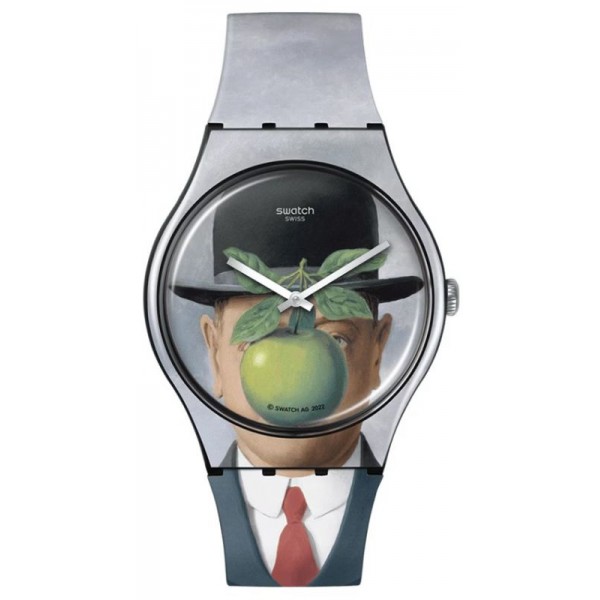 Acheter Montre Swatch Le Fils de lHomme by Rene Magritte SUOZ350