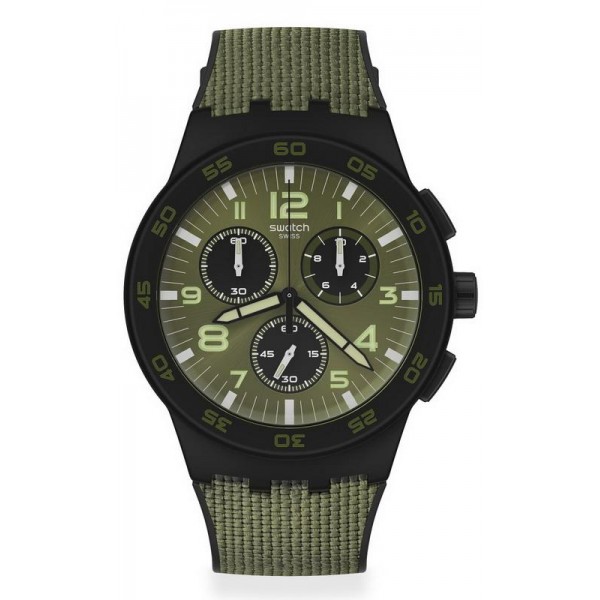 Acheter Montre Swatch Homme Chrono Plastic Dark Forest SUSB105