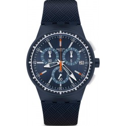 Swatch Herrenuhr Chrono Plastic Gara In Blu SUSN410