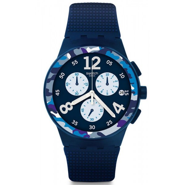 Acheter Montre Swatch Homme Chrono Plastic Camoblu SUSN414