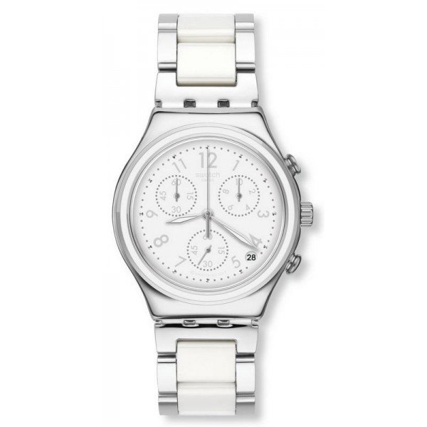 Buy Swatch Women's Watch Irony Chrono Snow Dream YCS603G