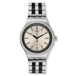 Swatch Men's Watch Irony Sistem51 Sistem Silverline Automatic YIS424G