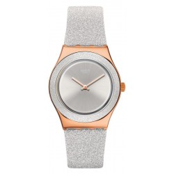 Swatch Women's Watch Irony Medium Grey Sparkle YLG145