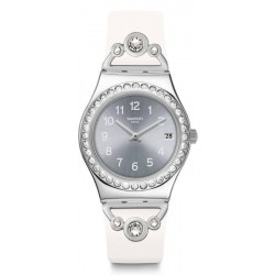 Swatch Women's Watch Irony Medium Pretty In White YLS463