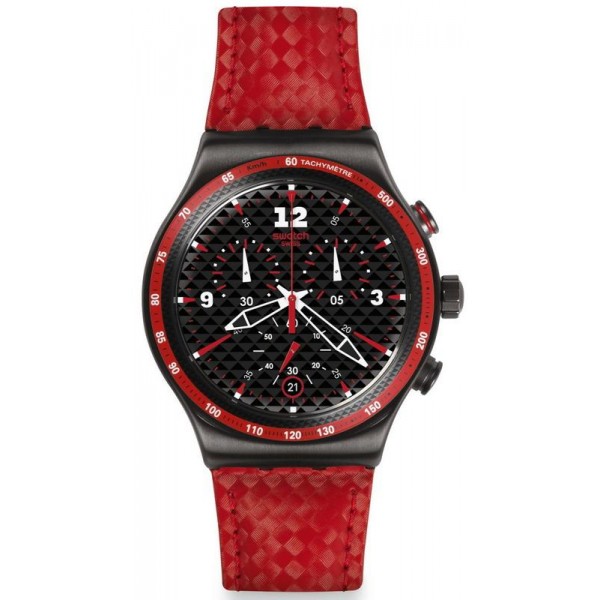 Swatch Men's Watch Irony Chrono Rosso Fuoco YVM401 Buy Swatch Men's Watch Irony Chrono Rosso Fuoco YVM401