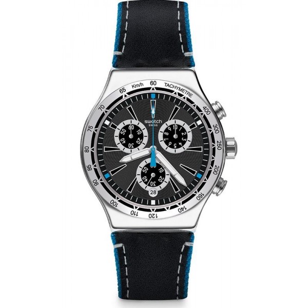 Acheter Montre Swatch Homme Irony Chrono Blue Details YVS442