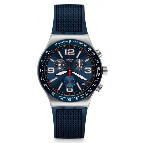 Acheter Montre Swatch Homme Irony Chrono Blue Grid YVS454
