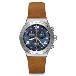 Buy Swatch Mens Watch Irony Chrono Cognac Wrist YVS470