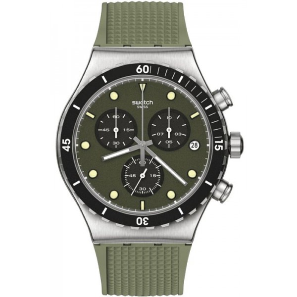 Acheter Montre Swatch Homme Irony Chrono Back In Khaki YVS488