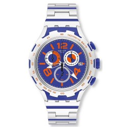 Reloj Swatch Hombre Irony Xlite Chemical Blue Cronógrafo YYS4011AG